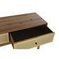 Console Vintage en Cannage et Sapin Marron