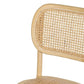 Chaise Artisanale en Bois d'Orme et Rotin Naturel