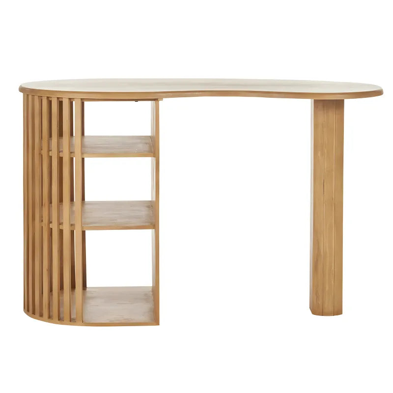 Table de Bar avec Rangements en Bois Manguier