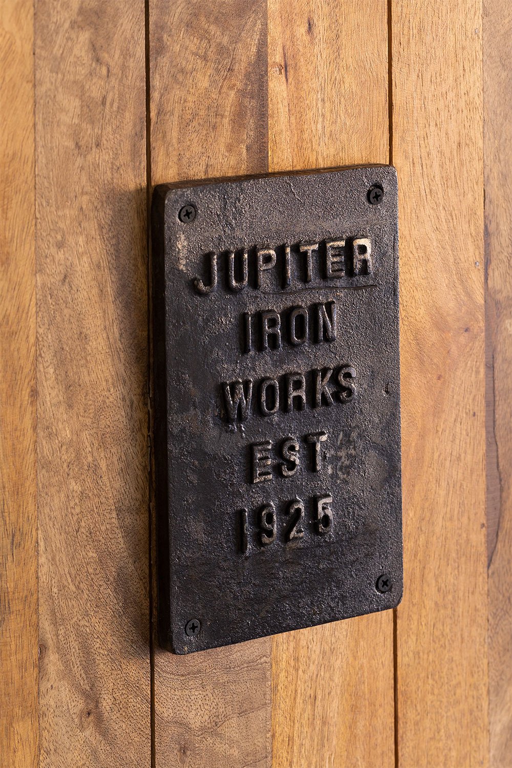 Armoire à 2 Portes Coulissantes en Bois de Manguier