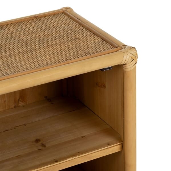 Table de Chevet en Rotin Naturel Balinais