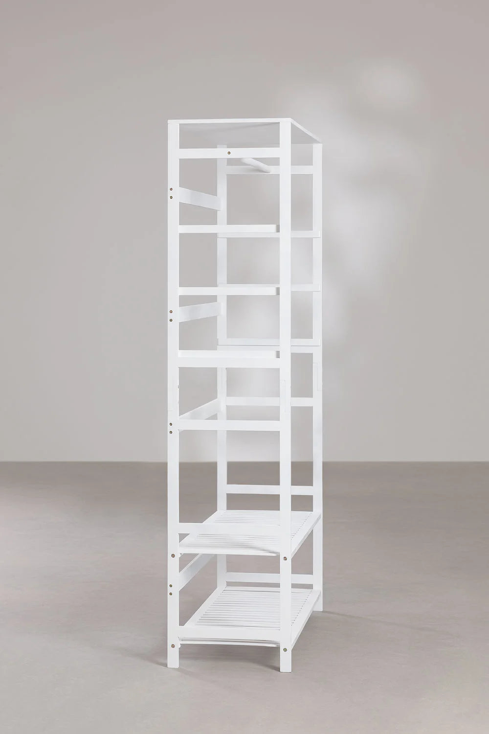 Armoire Ouverte en Bois de Bambou