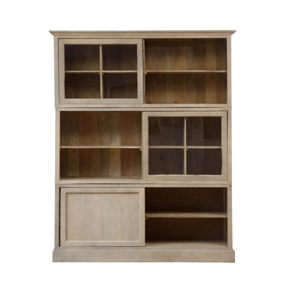 Vaisselier en Bois de Manguier Beige